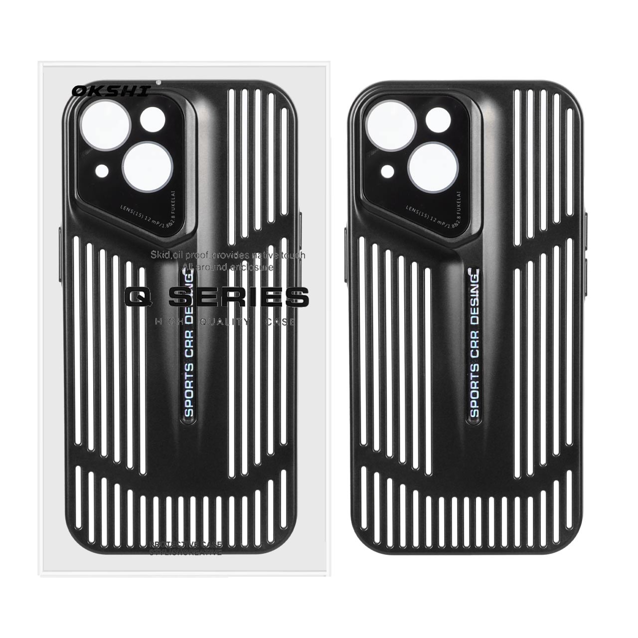 قاب Sports CRR Design مدل Apple iPhone 15 - مشکی (پک دار)