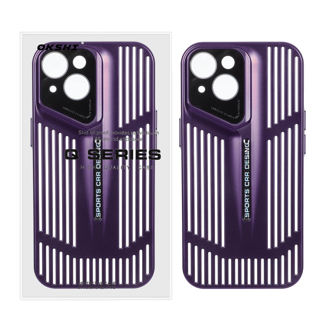 قاب Sports CRR Design مدل Apple iPhone 15 - بنفش (پک دار)