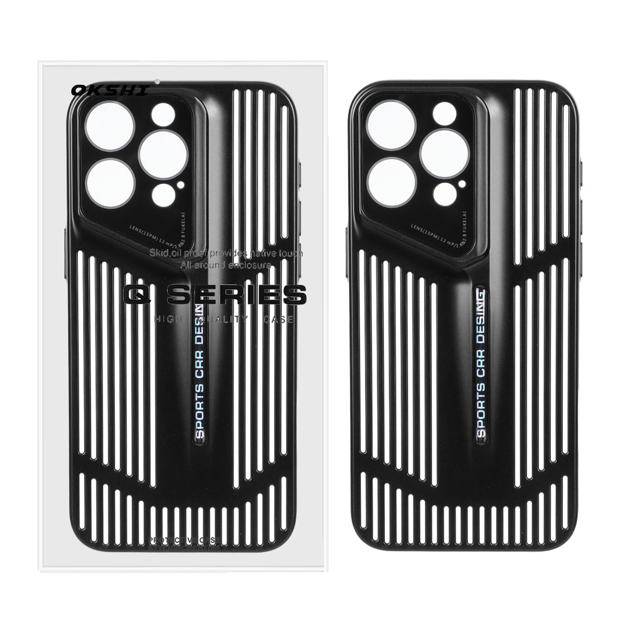 قاب Sports CRR Design مدل Apple iPhone 15 Pro Max - مشکی (پک دار)