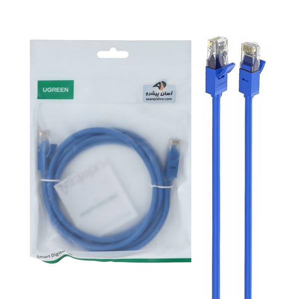 کابل شبکه 2 متری UGREEN CAT6 مدل NW101-11202 - آبی