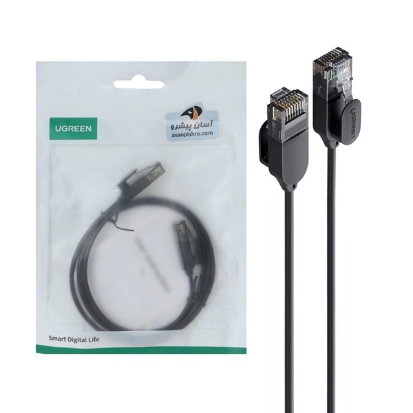 کابل شبکه 1.5 متری UGREEN CAT6A مدل 70333 - مشکی(70333)