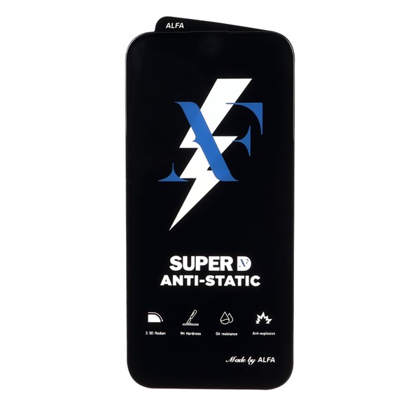 محافظ صفحه نمایش شیشه ای Super D Anti Static ALFA مدل Apple iPhone 16