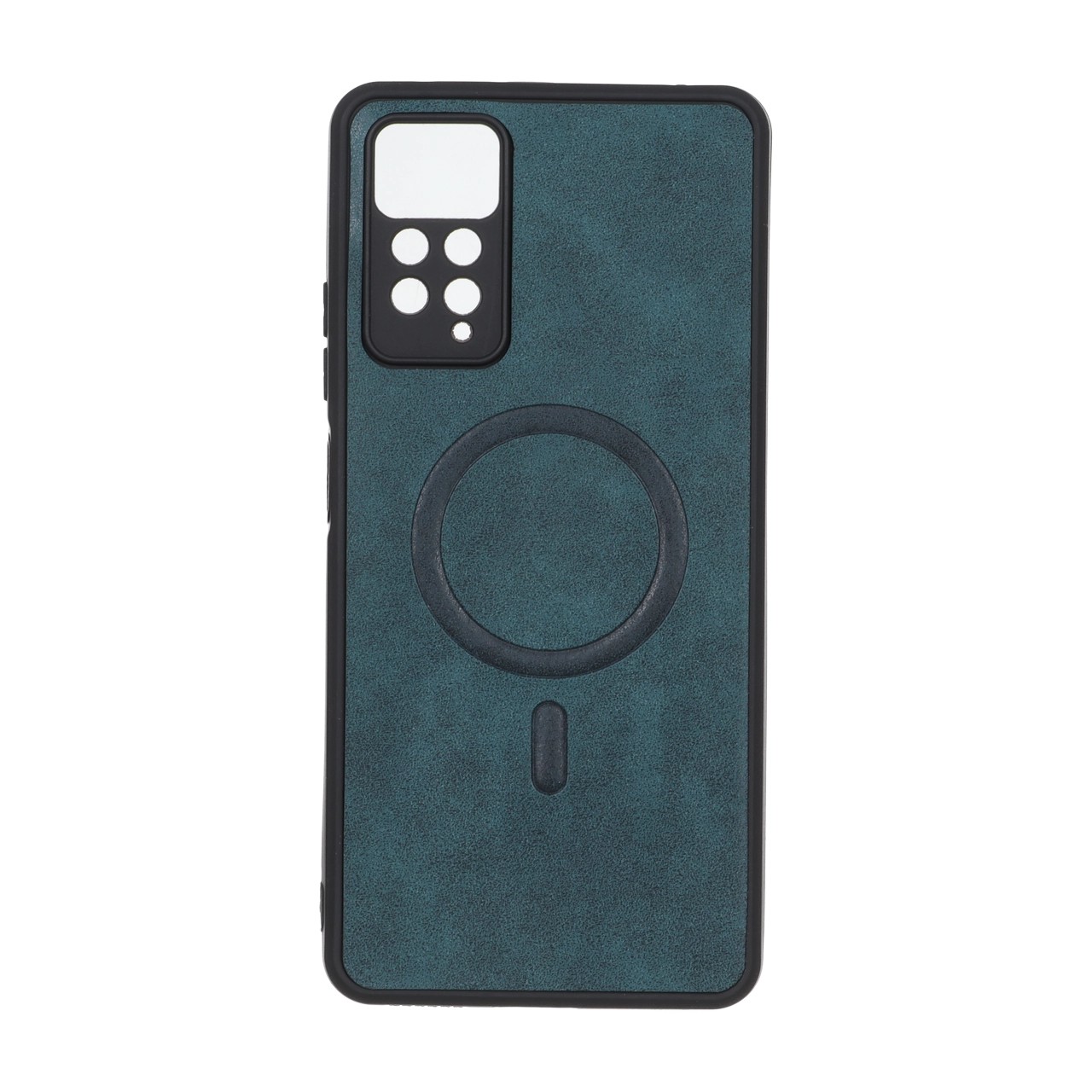 قاب چرمی طرح مگ سیف محافظ لنزدار Xiaomi Redmi Note 12 Pro 4G / Redmi Note 11 Pro - سبز