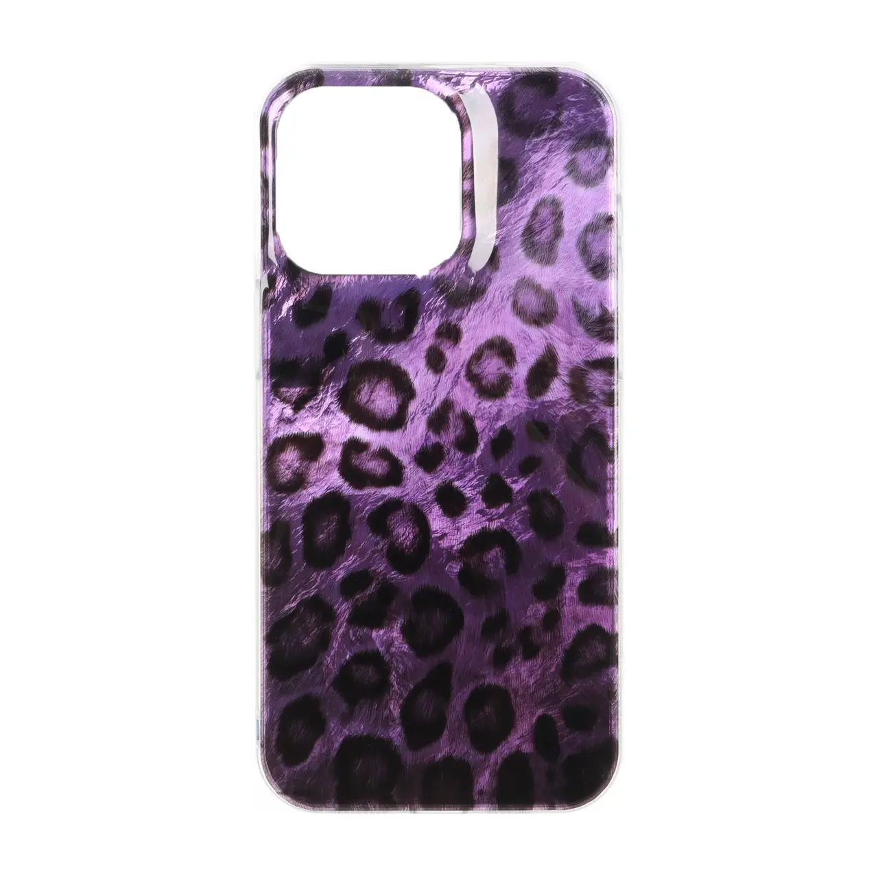 قاب اطلسی دور ژله ای پلنگی Apple iPhone 15 Pro Max - طرح 203