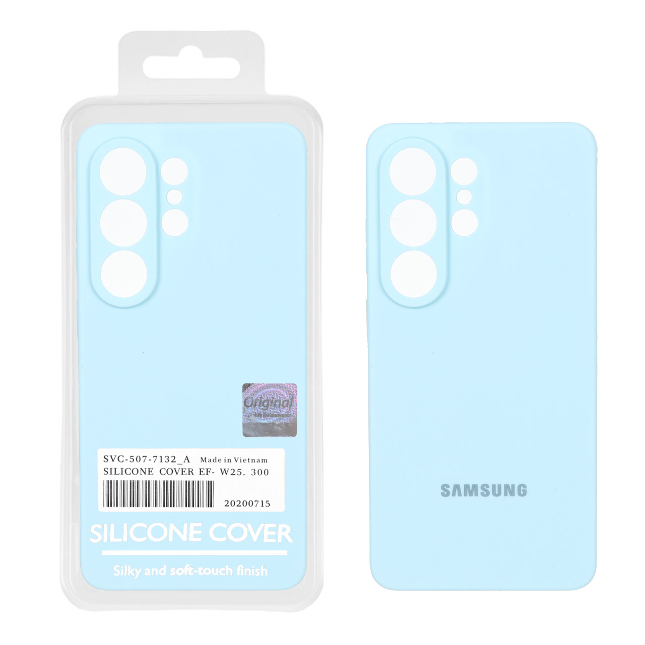قاب سیلیکونی پاک کنی اورجینال Master Quality مدل Samsung Galaxy S26 Ultra - آبی آسمانی (پک دار)