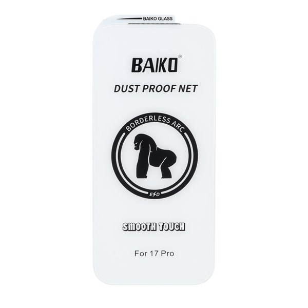 محافظ صفحه نمایش شیشه ای اورجینال Baiko بدون حاشیه Apple iPhone 17 Pro