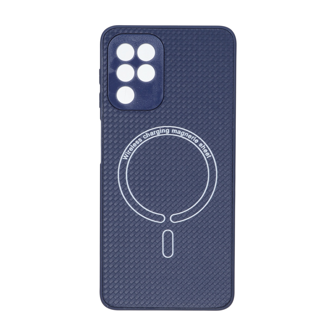 قاب کربنی طرح Magnetic محافظ لنزدار Samsung Galaxy A22 4G / M22 / M32 4G / F22 - سرمه ای