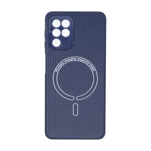 قاب کربنی طرح Magnetic محافظ لنزدار Samsung Galaxy A22 4G / M22 / M32 4G / F22 - سرمه ای