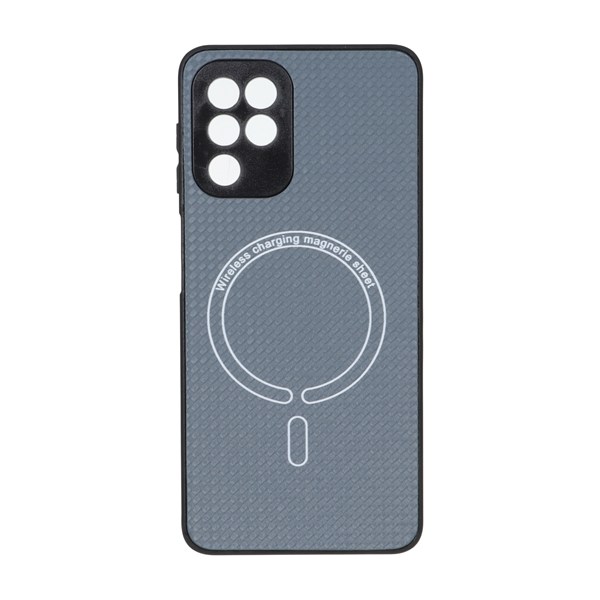 قاب کربنی طرح Magnetic محافظ لنزدار Samsung Galaxy A22 4G / M22 / M32 4G / F22 - خاکستری