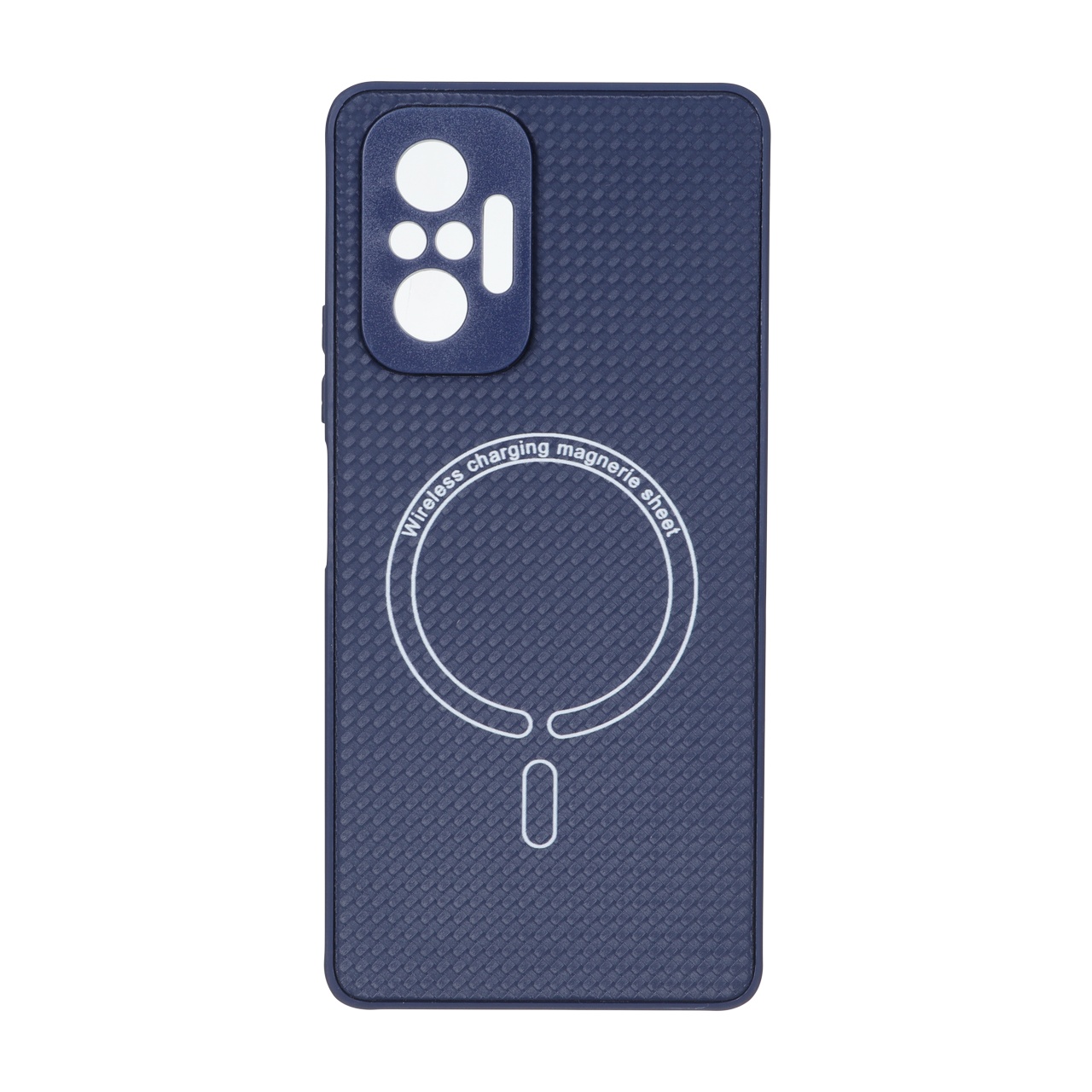 قاب کربنی طرح Magnetic محافظ لنزدار Xiaomi Redmi Note 10 Pro 4G / Redmi Note 10 Pro Max - سرمه ای