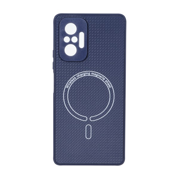 قاب کربنی طرح Magnetic محافظ لنزدار Xiaomi Redmi Note 10 Pro 4G / Redmi Note 10 Pro Max - سرمه ای