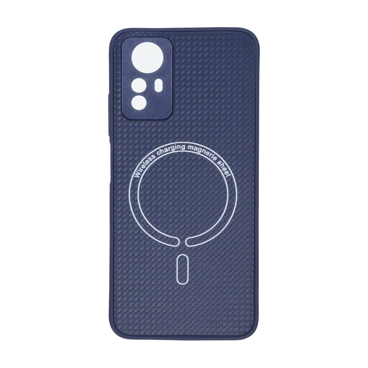 قاب کربنی طرح Magnetic محافظ لنزدار Xiaomi Redmi Note 12S - سرمه ای