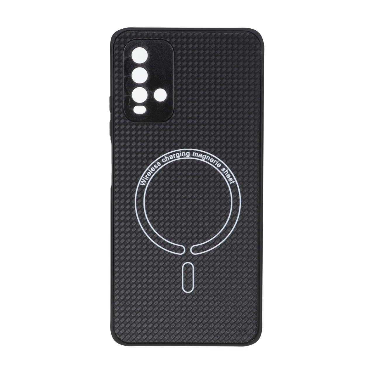 قاب کربنی طرح Magnetic محافظ لنزدار Xiaomi Redmi Note 9 / Redmi 10X 5G / Redmi 10X Pro 5G - مشکی