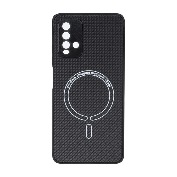 قاب کربنی طرح Magnetic محافظ لنزدار Xiaomi Redmi Note 9 / Redmi 10X 5G / Redmi 10X Pro 5G - مشکی