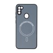 قاب کربنی طرح Magnetic محافظ لنزدار Samsung Galaxy A11 / M11 - خاکستری