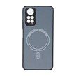 قاب کربنی طرح Magnetic محافظ لنزدار Xiaomi Redmi Note 11 4G / Redmi Note 11S - خاکستری