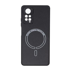 قاب کربنی طرح Magnetic محافظ لنزدار Xiaomi Redmi Note 12 Pro 4G / Redmi Note 11 Pro - مشکی