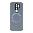 قاب کربنی طرح Magnetic محافظ لنزدار Xiaomi Redmi Note 8 Pro - خاکستری