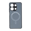 قاب کربنی طرح Magnetic محافظ لنزدار Xiaomi Redmi Note 13 4G - خاکستری