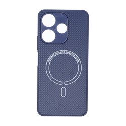 قاب کربنی طرح Magnetic محافظ لنزدار Xiaomi Redmi 13X / Redmi 13 4G / Poco M6 4G - سرمه ای