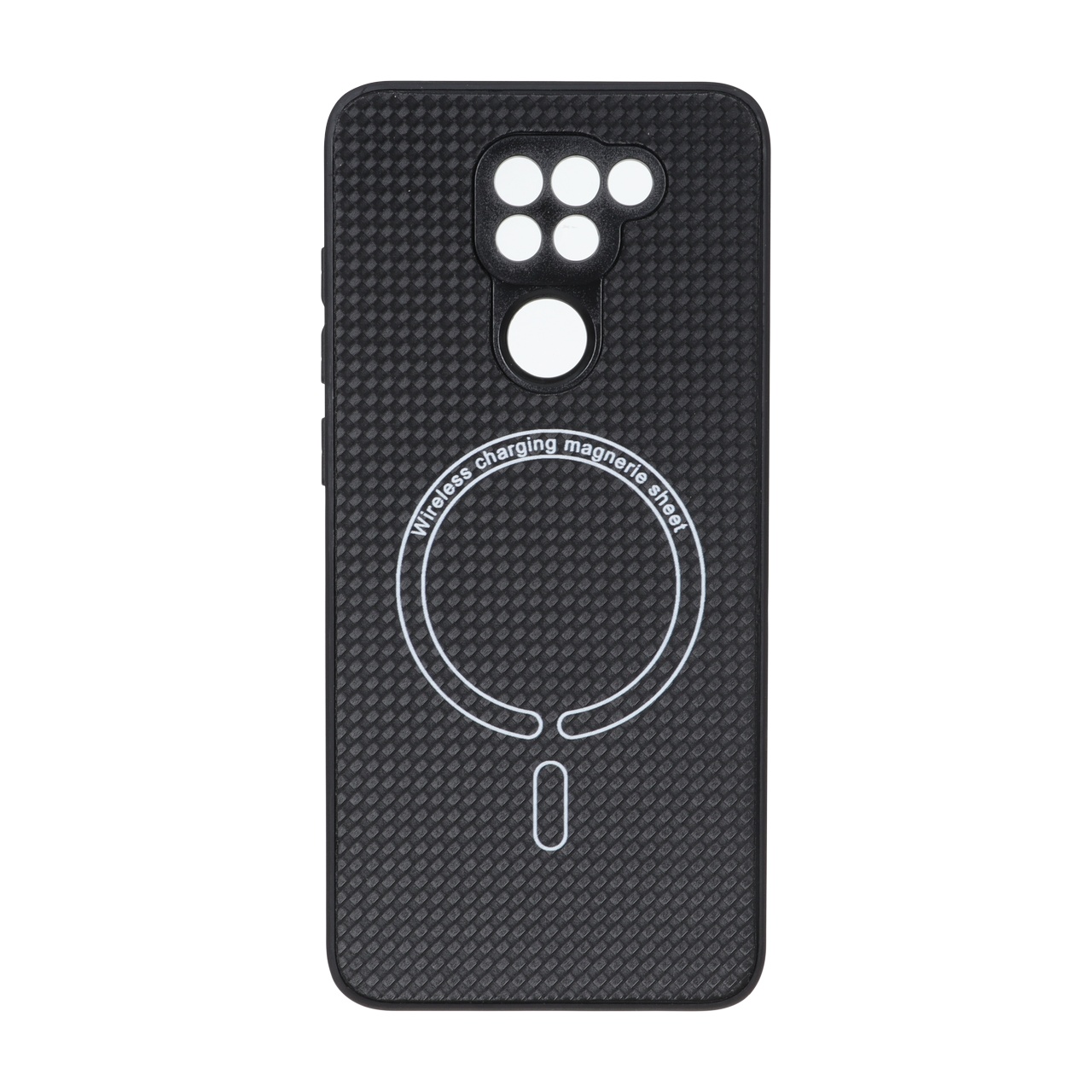 قاب کربنی طرح Magnetic محافظ لنزدار Xiaomi Redmi Note 9T / Note 9 5G - مشکی