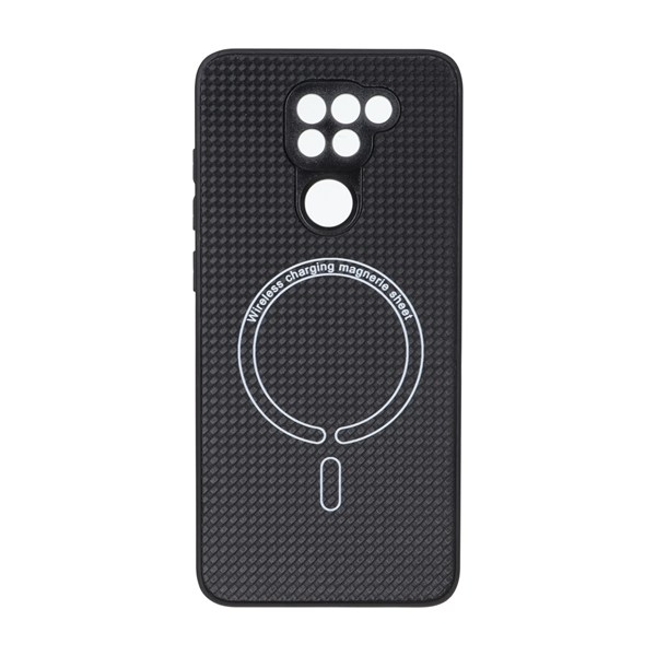 قاب کربنی طرح Magnetic محافظ لنزدار Xiaomi Redmi Note 9T / Note 9 5G - مشکی
