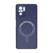 قاب کربنی طرح Magnetic محافظ لنزدار Xiaomi Redmi Note 10 4G / Redmi Note 10S / Poco M5S - سرمه ای