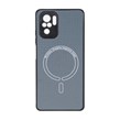 قاب کربنی طرح Magnetic محافظ لنزدار Xiaomi Redmi Note 10 4G / Redmi Note 10S / Poco M5S - خاکستری