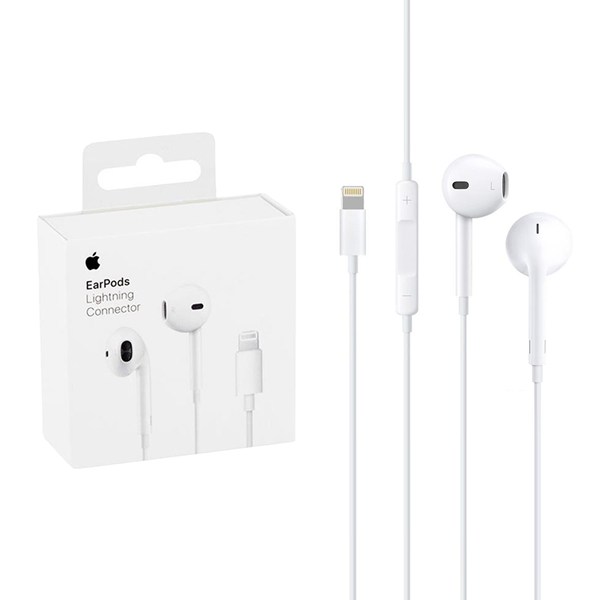 هندزفری باسیم Apple با پورت Lightning مدل MMTN2ZM/A A1748 - سفید - NZR (اصل چین)