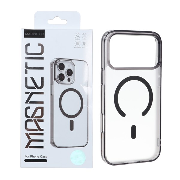 قاب اورجینال Magnetic Magsafe دور ژله ای Apple iPhone 17 Pro - مشکی - کد 1 (پک دار)