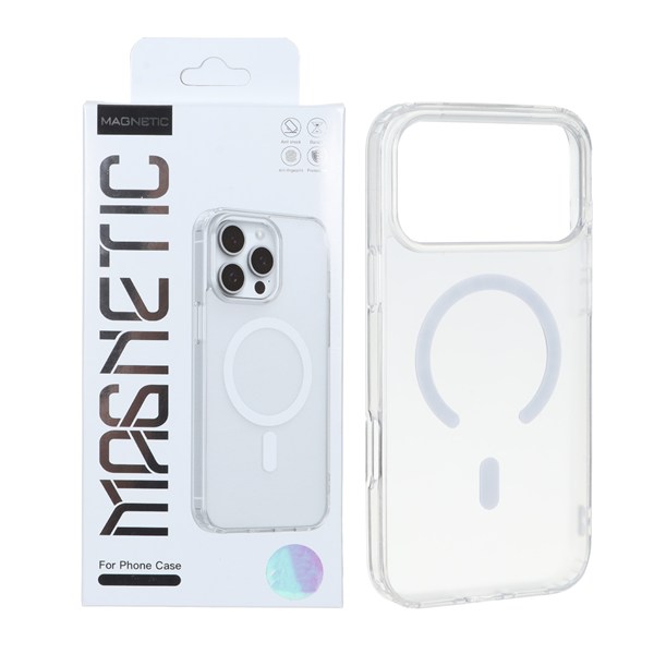 قاب اورجینال Magnetic Magsafe دور ژله ای Apple iPhone 17 Pro - سفید - کد 1 (پک دار)