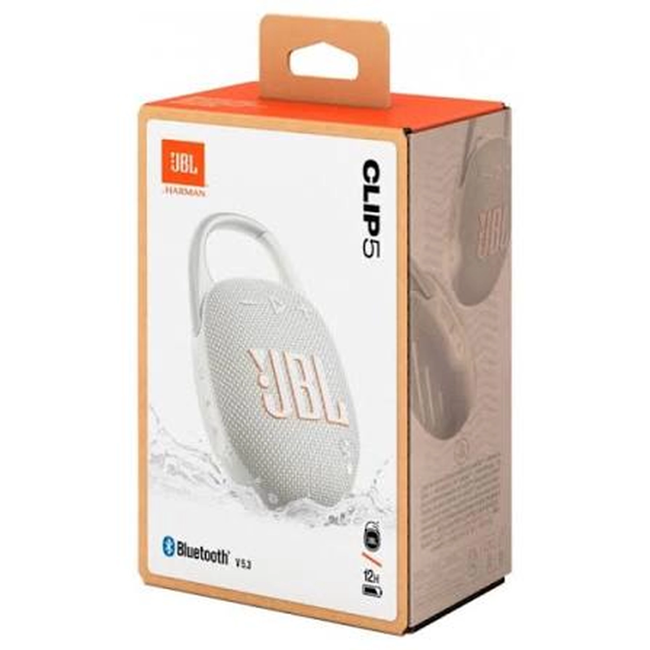 اسپیکر بی سیم JBL مدل Clip 5 - سفید (گارانتی شش ماهه ایویز)