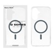 قاب اورجینال Magic Mask پشت سخت شفاف MagSafe دور ژله ای Samsung Galaxy A57 - خاکستری (پک دار)