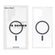 قاب اورجینال Magic Mask پشت سخت شفاف MagSafe دور ژله ای Samsung Galaxy S23 Ultra - خاکستری (پک دار)