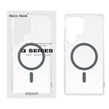 قاب اورجینال Magic Mask پشت سخت شفاف MagSafe دور ژله ای Samsung Galaxy S25 Ultra - خاکستری (پک دار)