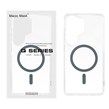 قاب اورجینال Magic Mask پشت سخت شفاف MagSafe دور ژله ای Samsung Galaxy S26 Ultra - خاکستری (پک دار)