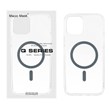 قاب اورجینال Magic Mask پشت سخت شفاف MagSafe دور ژله ای Apple iPhone 12 Pro Max - خاکستری (پک دار)