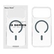 قاب اورجینال Magic Mask پشت سخت شفاف MagSafe دور ژله ای Apple iPhone 17 Pro Max - خاکستری (پک دار)