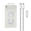 کابل شارژ آیفون 16 مدل MQKJ3ZM/A 60W - سفید - NZR