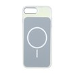 قاب هولوگرامی Funnyrich مستطیلی طرح مگ سیف Apple iPhone 7 Plus / iPhone 8 Plus - خاکستری