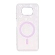قاب قلبی هولوگرامی طرح مگ سیف نگین دار Xiaomi Poco X3 / Poco X3 Pro / Poco X3 NFC - صورتی