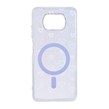 قاب قلبی هولوگرامی طرح مگ سیف نگین دار Xiaomi Poco X3 / Poco X3 Pro / Poco X3 NFC - بنفش
