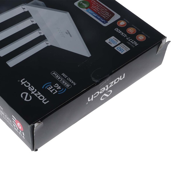 مودم رومیزی Naztech 4G LTE مدل NZT77-UX400 - سفید (4 پورت) (تعمیری)