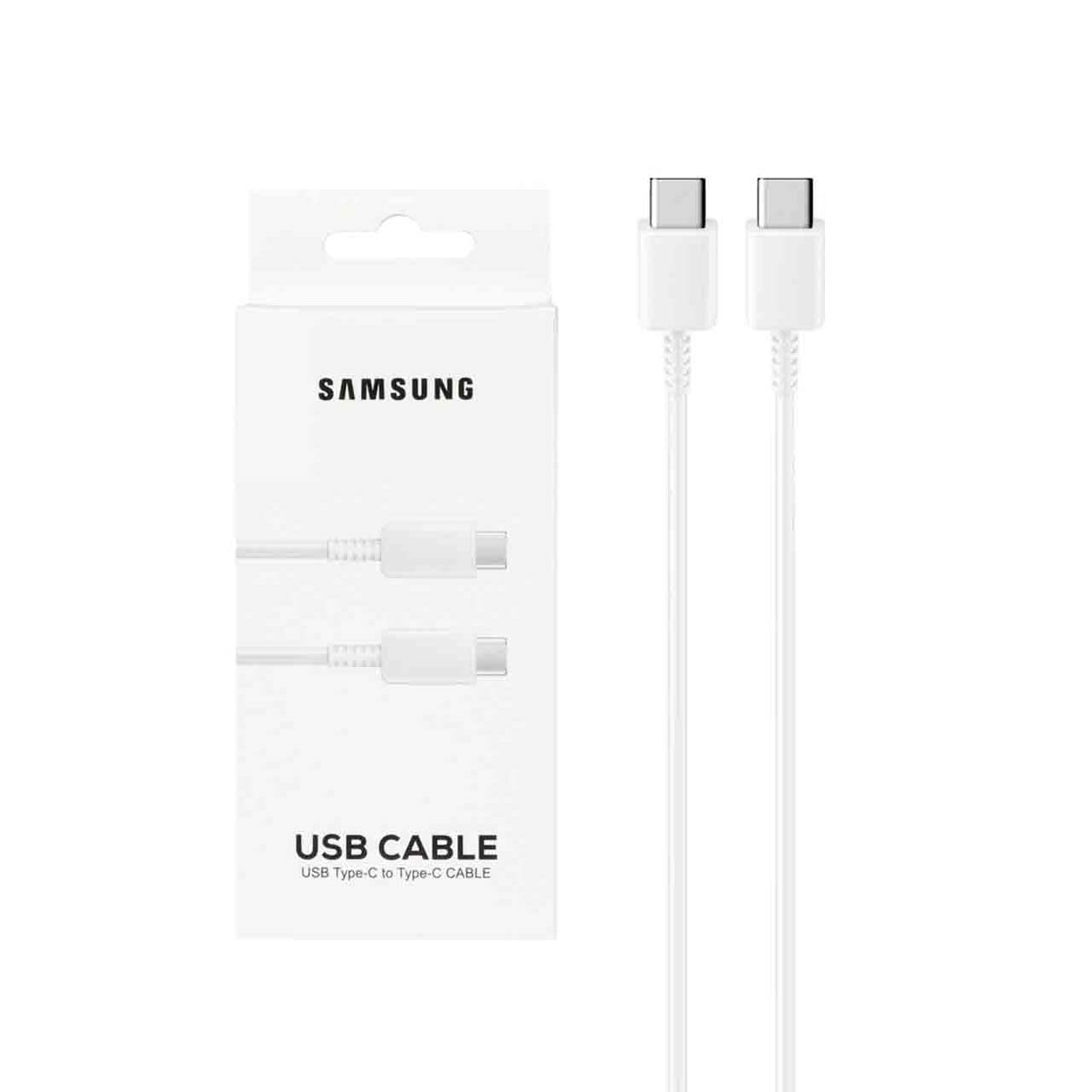 کابل شارژ SAMSUNG Type-C to Type-C مدل S23 PD - سفید - DST (کارکرده)