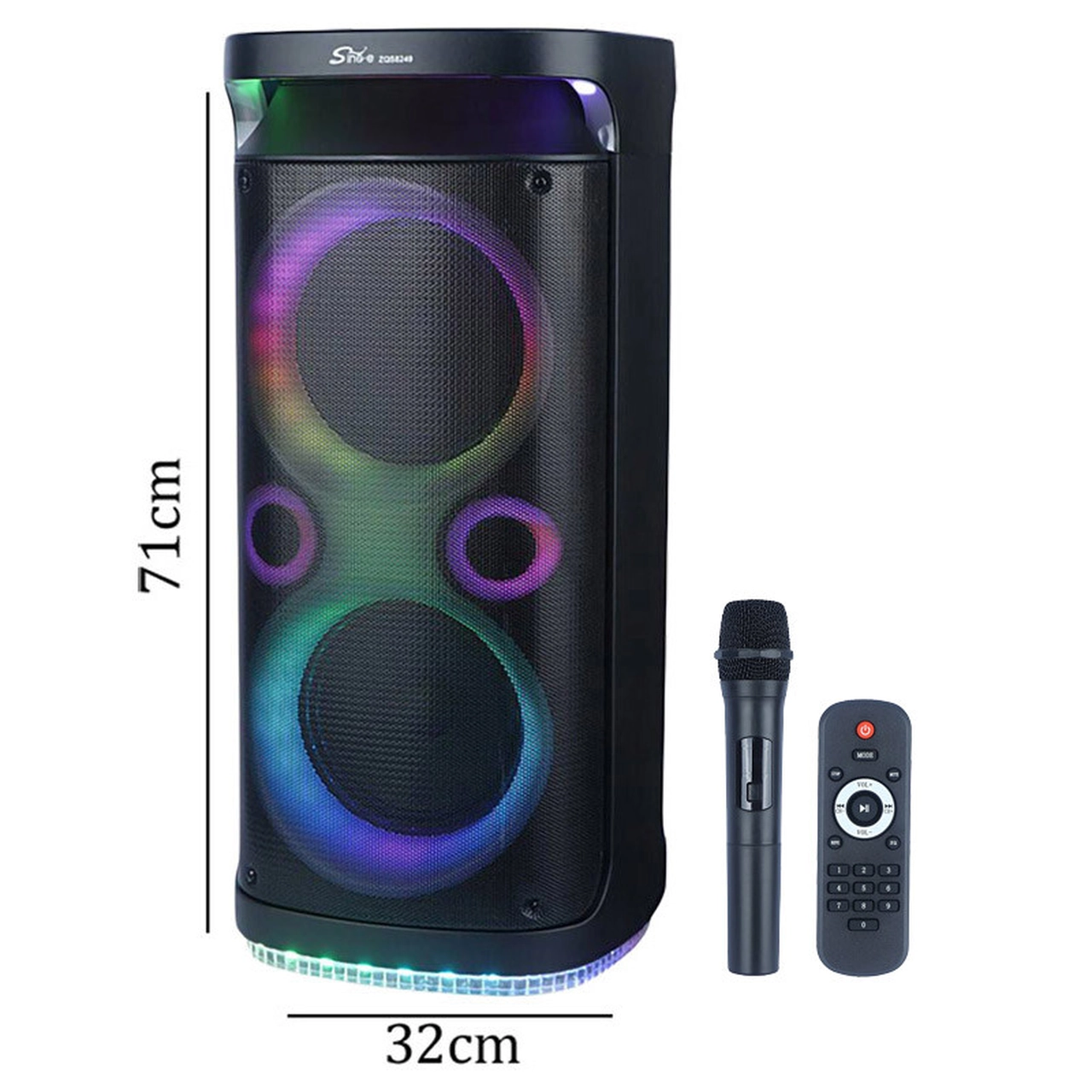 اسپیکر بی سیم Sing-e مدل ZQS8249 18000W (کارکرده)