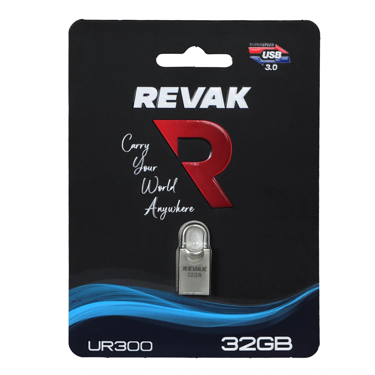 فلش مموری REVAK USB3.0 مدل UR300 ظرفیت 32GB - نقره ای