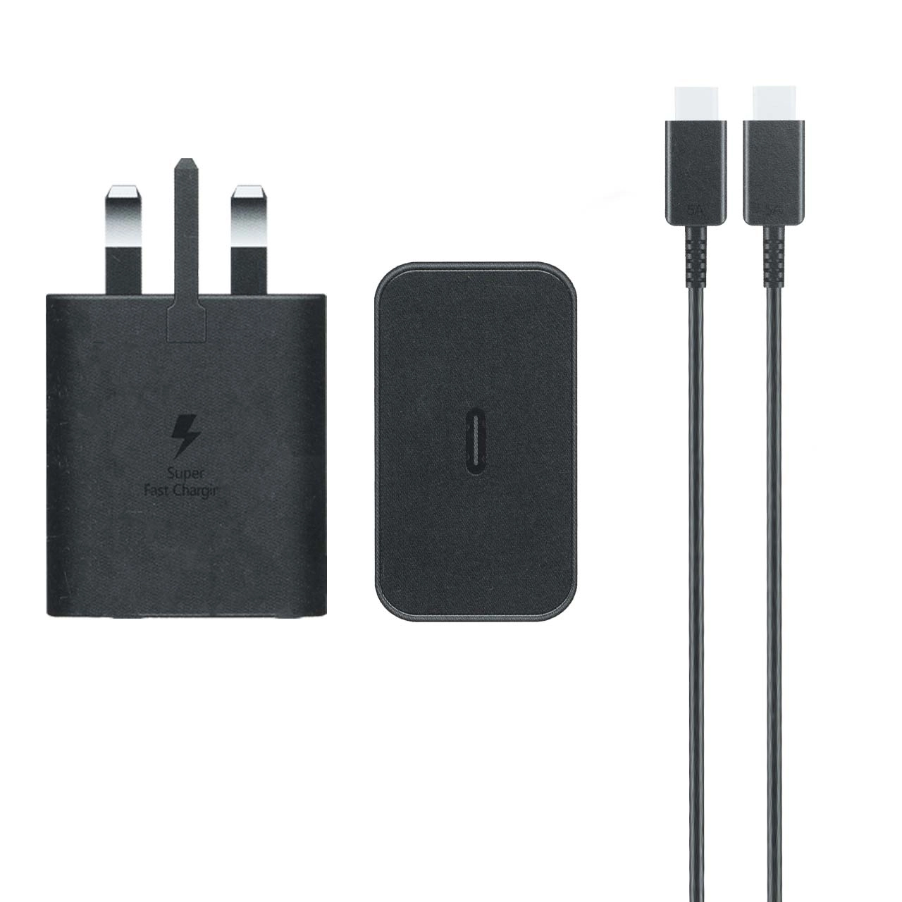 شارژر دیواری PD و فست Samsung مدل EP-T4511 45W به همراه کابل شارژ Type-C To Type-C - مشکی -ASP (گارانتی 18 ماهه آروین)