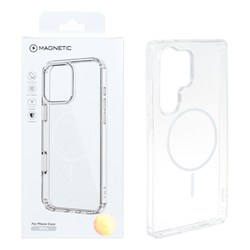 قاب اورجینال Magnetic دور ژله ای MagSafe مدل Samsung Galaxy S26 Ultra - سفید (پک دار)