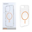 قاب اورجینال Magnetic دور ژله ای MagSafe مدل Apple iPhone 7 / iPhone 8 / iPhone SE (2020) - نارنجی (پک دار)