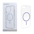 قاب اورجینال Magnetic دور ژله ای MagSafe مدل Apple iPhone 7 Plus / iPhone 8 Plus - بنفش روشن (پک دار)